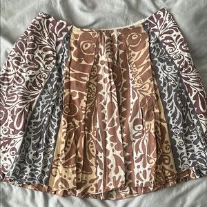 Multicolor Patterned Women's Skirt